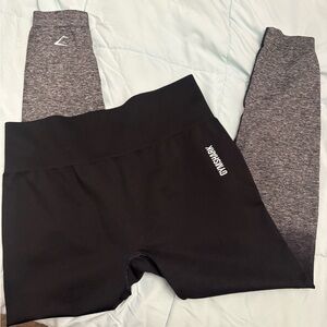 Gymshark women’s xl  Charcoal and Black Leggings NWT